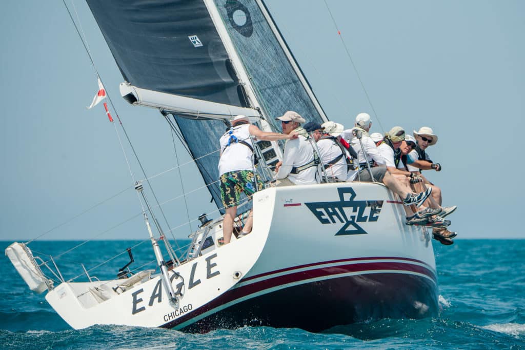 sailboats racing at the Helly Hansen NOOD Regatta Chicago