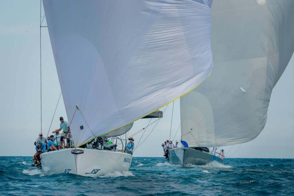 sailboats racing at the Helly Hansen NOOD Regatta Chicago