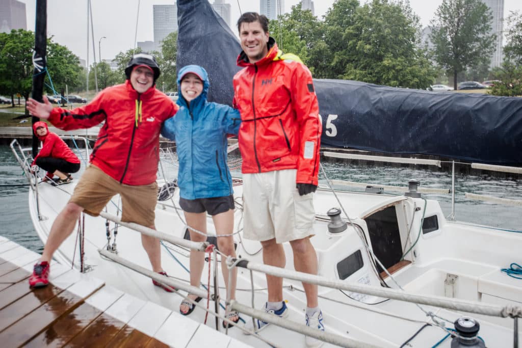 sailboats racing at the Helly Hansen NOOD Regatta Chicago