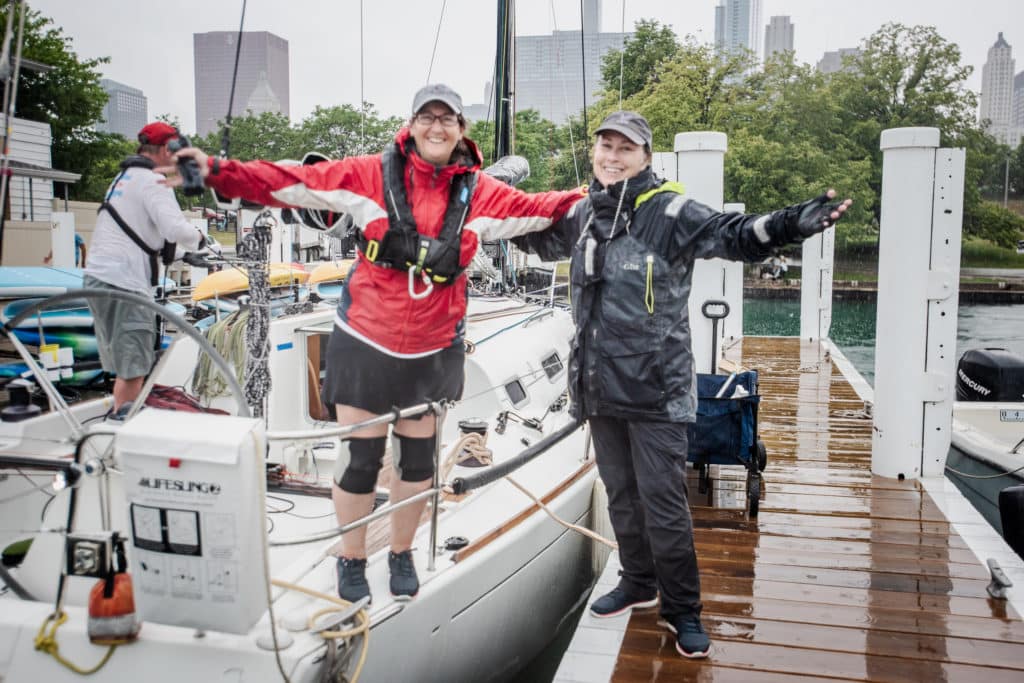 sailboats racing at the Helly Hansen NOOD Regatta Chicago