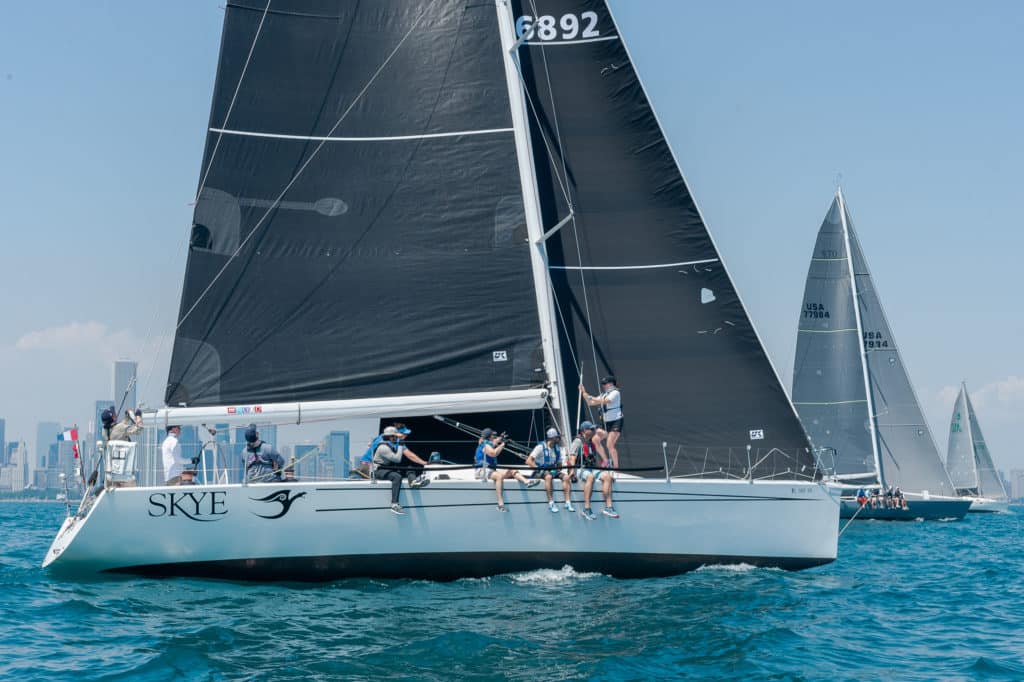 sailboats racing at the Helly Hansen NOOD Regatta Chicago