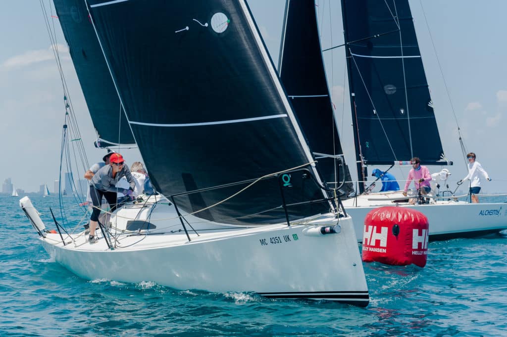 sailboats racing at the Helly Hansen NOOD Regatta Chicago