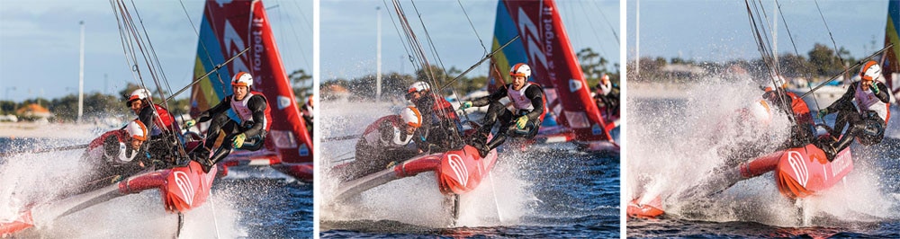 Crewed by pro sailors young and old