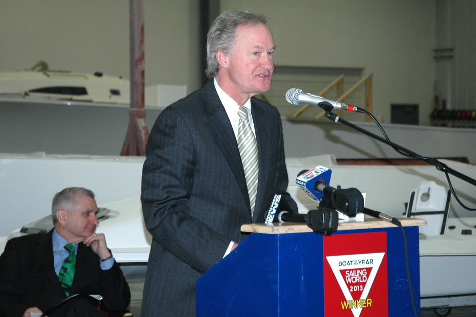 Governor Chafee recognizes J Boats and Bluenose Yacht Sales