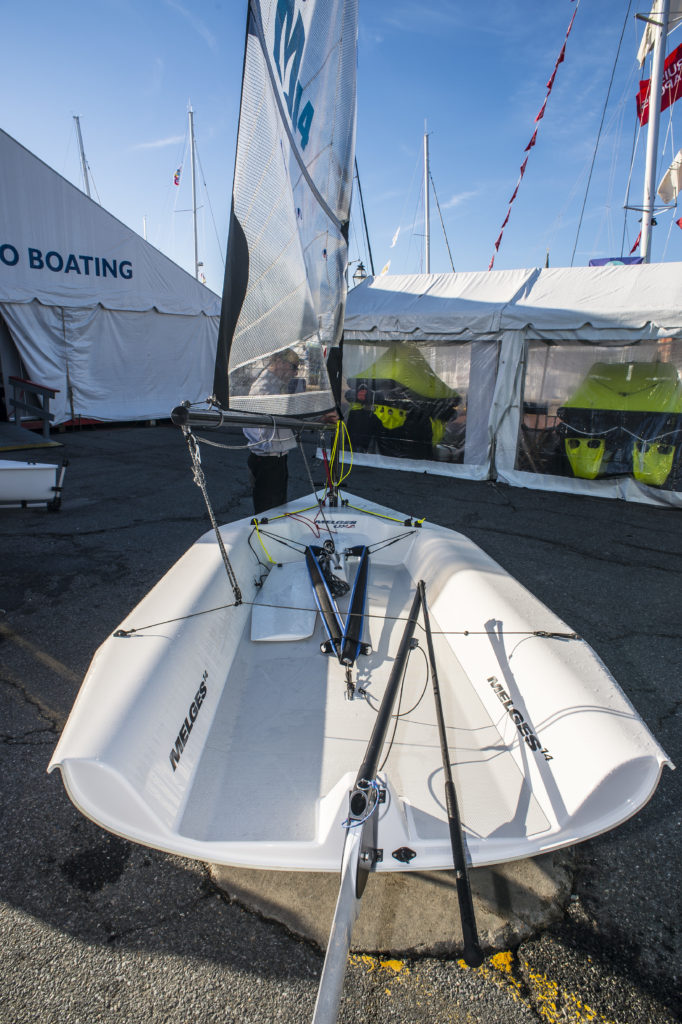 melges 14-foot sailboat