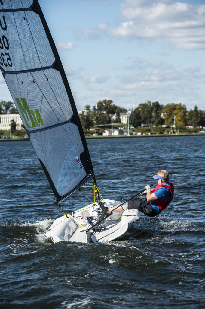 melges 14-foot sailboat