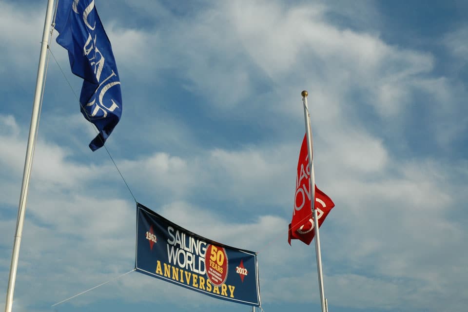 Sailing World 50th Anniversary banner