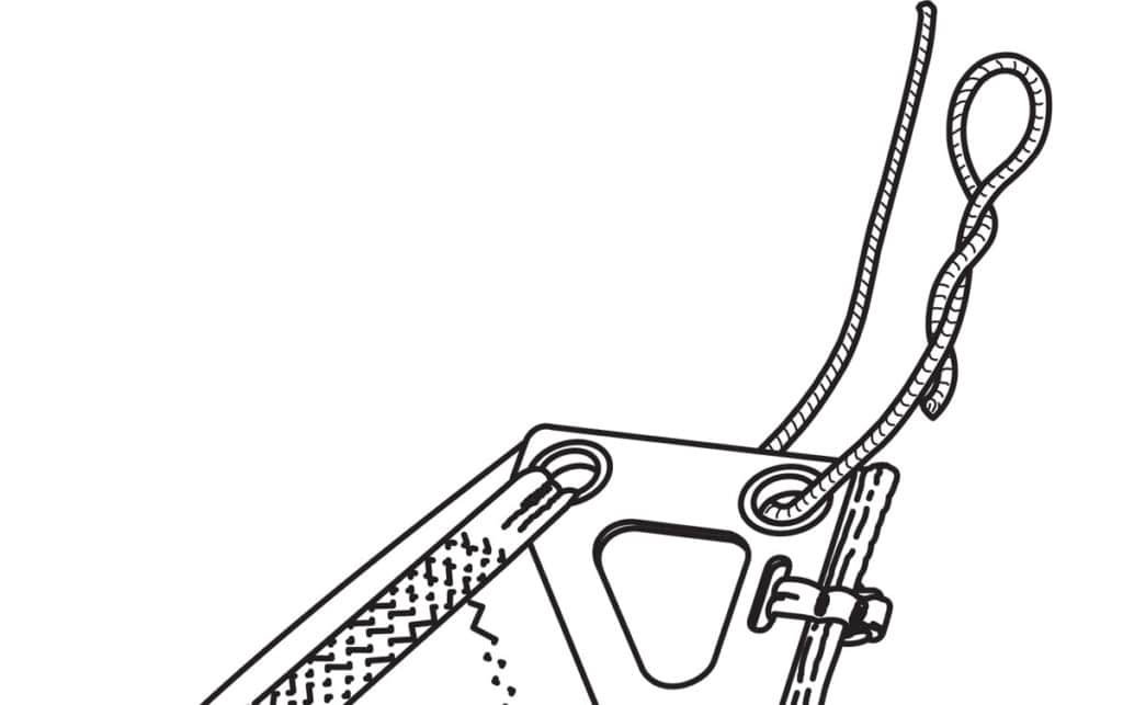 How to tie a halyard with thin line step 1