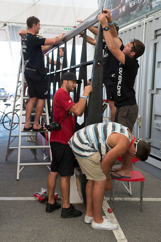 Emirates Team NZ Wing Repair