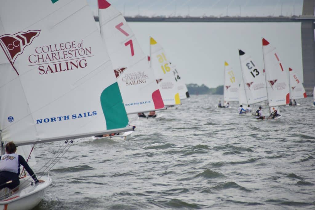 Downwind racing at college nationals