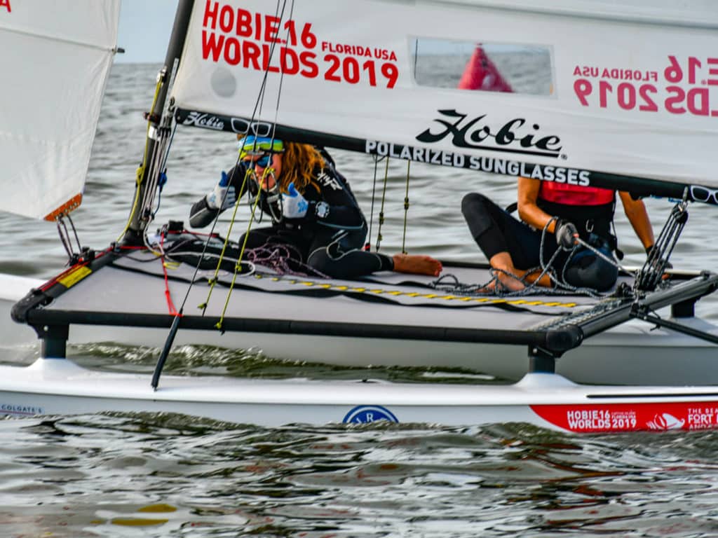 Hobie Cat 16 Womens racing with Sarah Kraft and Annie Gardner