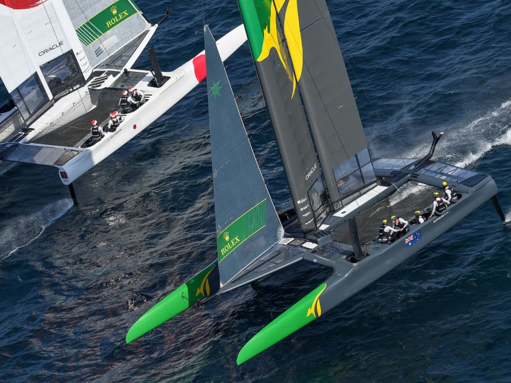 Team Australia SailGP and Team Japan