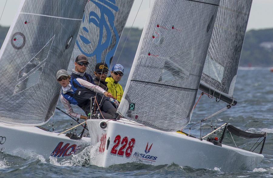 Lara Dallman-Weiss sailing 2017 NYYC One-Design