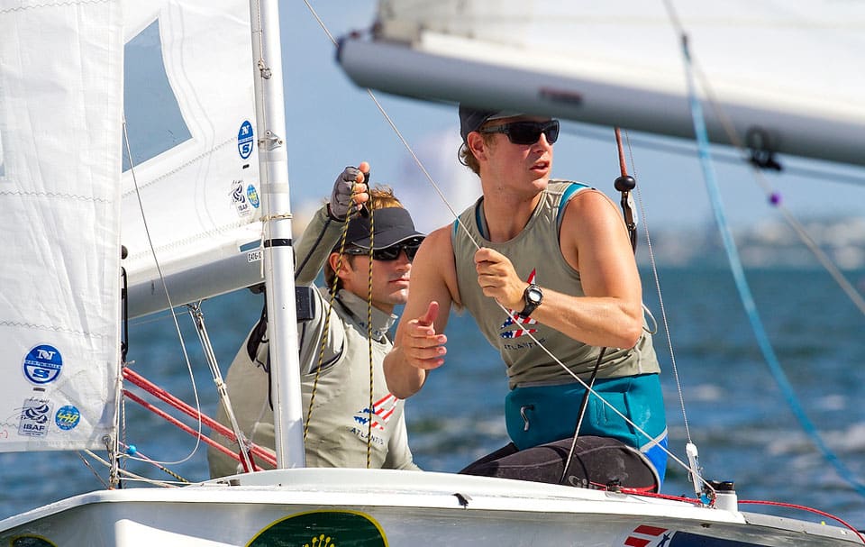 Men's 470 sailors Stuart McNay and Graham Biehl