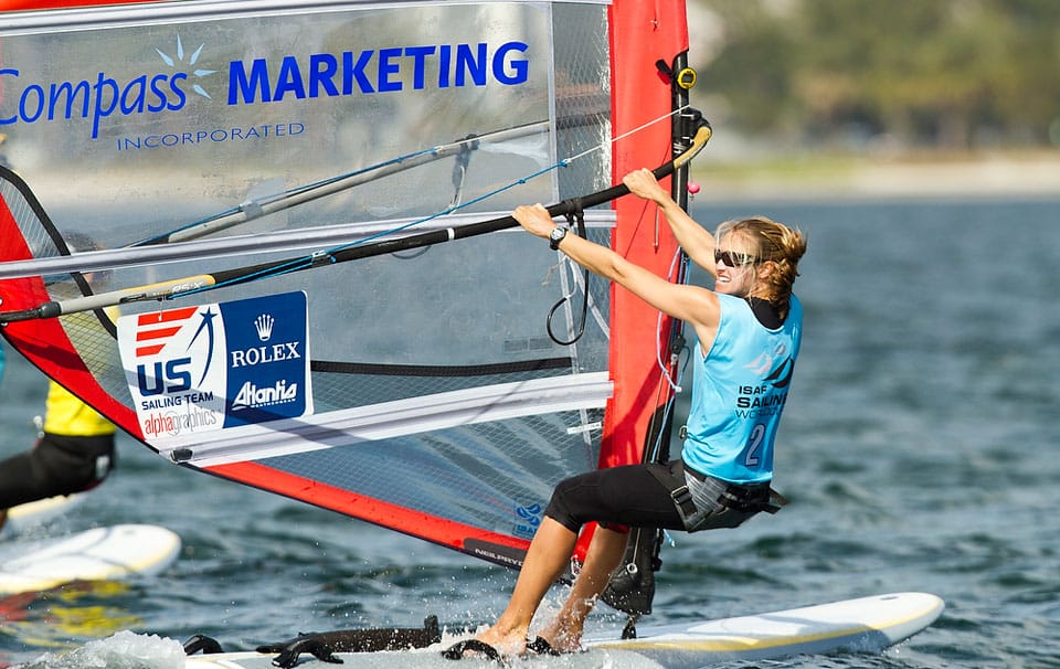 Women's RS:X sailor Farrah Hall