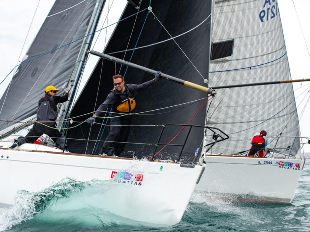 Beneteau 36.7 and 40.7 racing in the NOOD Regatta