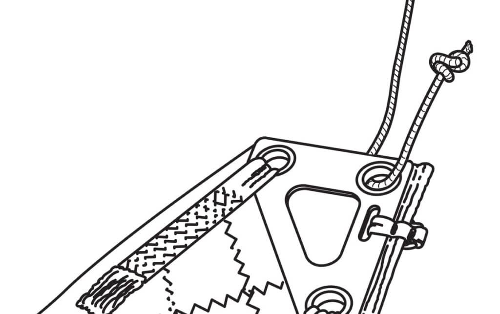 How to tie a halyard with thin line step 2