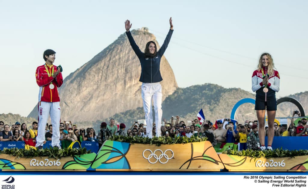 Windsurfing medal ceremony Rio 2016 Olympics