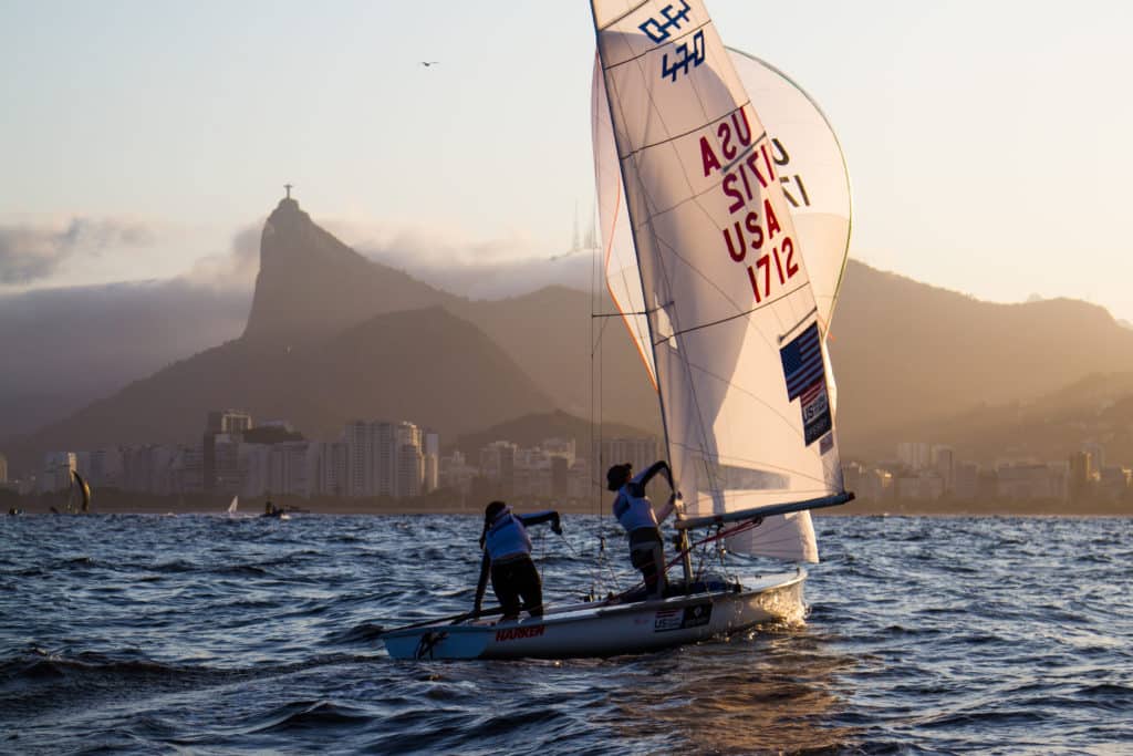 470 Olympic sailing training Rio