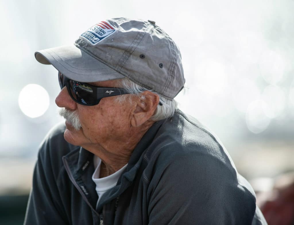 Portrait photo of sailing hall of famer Dave Ullman