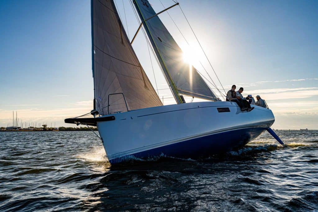 Beneteau First 36 during sea trials