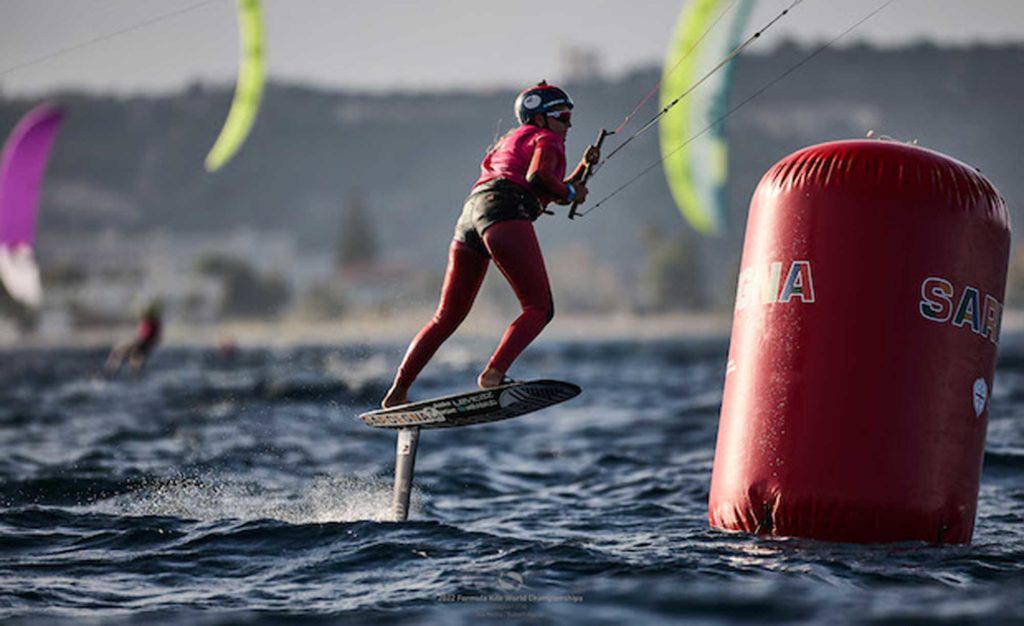 Daniella Moroz at the 2022 Formula Kite World Championships