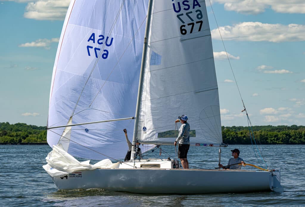 Brad Julien's J/22 Yard Sail