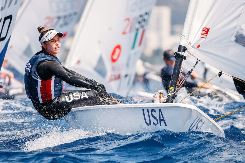 Erika Reineke test racing in Marseille