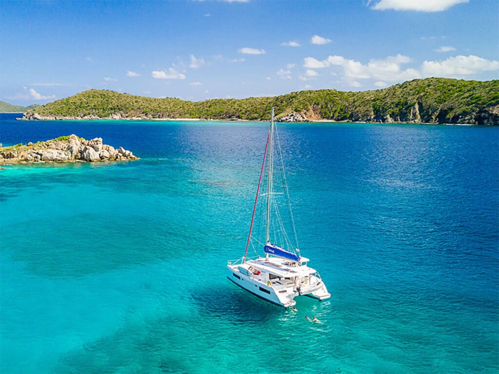 Catamaran in the BVI