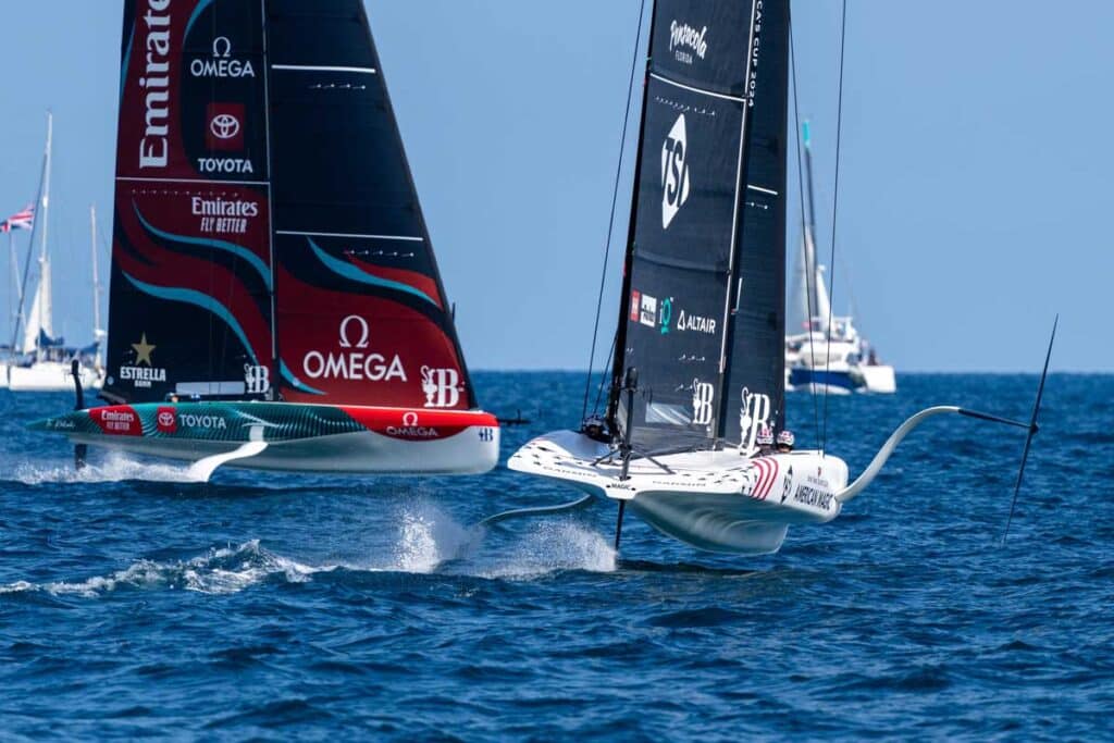 American Magic and Emirates Team New Zealand