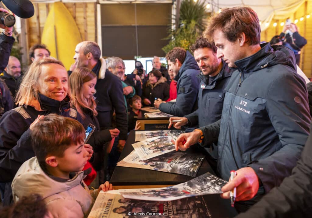 Tom Laperche signing autographs