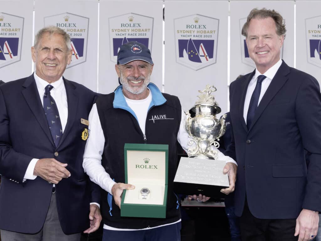 Rolex Sydney Hobart Yacht Race trophy presentation
