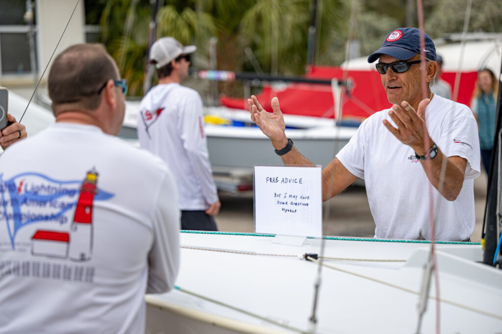 Augie Diaz at the Helly Hansen Sailing World Regatta Series in St. Petersburg