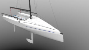 beneteau racing sailboat