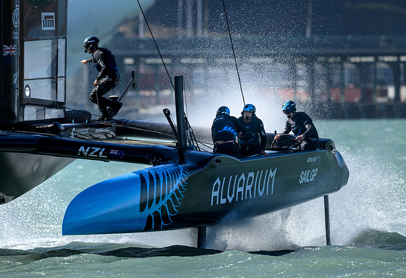 SailGP New Zealand's "Black Foils" team