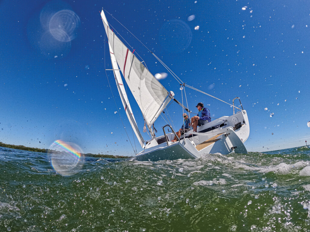 J/7 testing for Sailing World's Boat of the Year