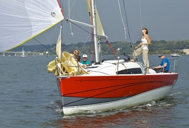 SW's BOTY judges tested the Jeanneau Sun Fast 3200 in calm conditions (above), but author Tim Kent had the opportunity to sail the boat in big breeze.