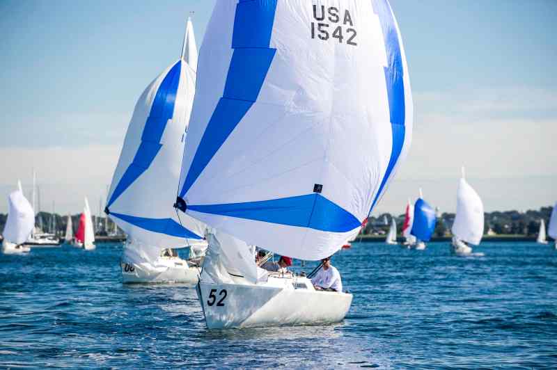 J 22 world Championship light air sailing
