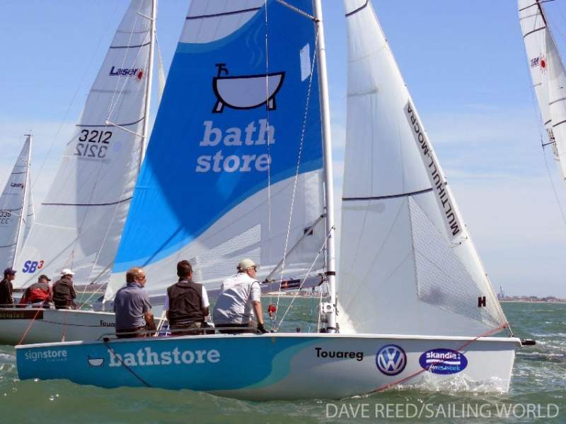 Class champions from last year's Skandia Cowes Week were put into borrowed SB3s, a keelboat built by Performance Sailcraft Europe, for a one-day, three-race sail off to crown the King of Cowes.