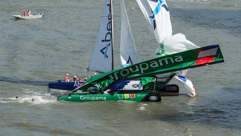 Extreme Sailing Series 2014 Crash
