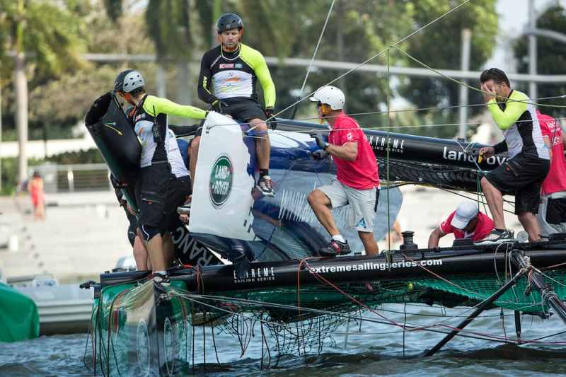 Sailing Crash at Extreme Sailing Series