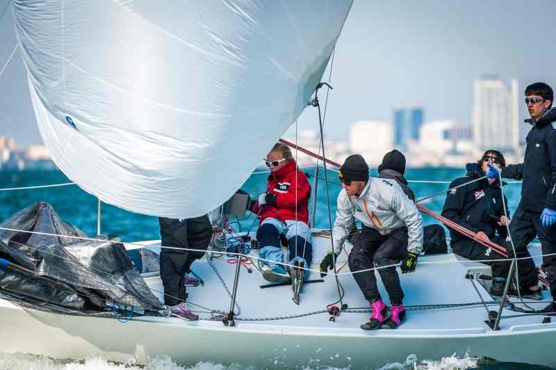 Saint Petersburg, Florida-February 2015.
THE FIRST EVENT OF THE 2015 Helly Hansen NOOD Regatta, hosted by St Petersburg Yacht Club.
North Sails Saturday.
Race day 2 with medium breeze to start the day off and fading out after the first two races.
©Paul Todd/OUTSIDEIMAGES.COM
OUTSIDE IMAGES PHOTO AGENCY