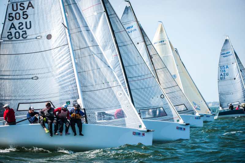 The Melges 24 class completed ten races over the three days of the St. Petersburg NOOD.