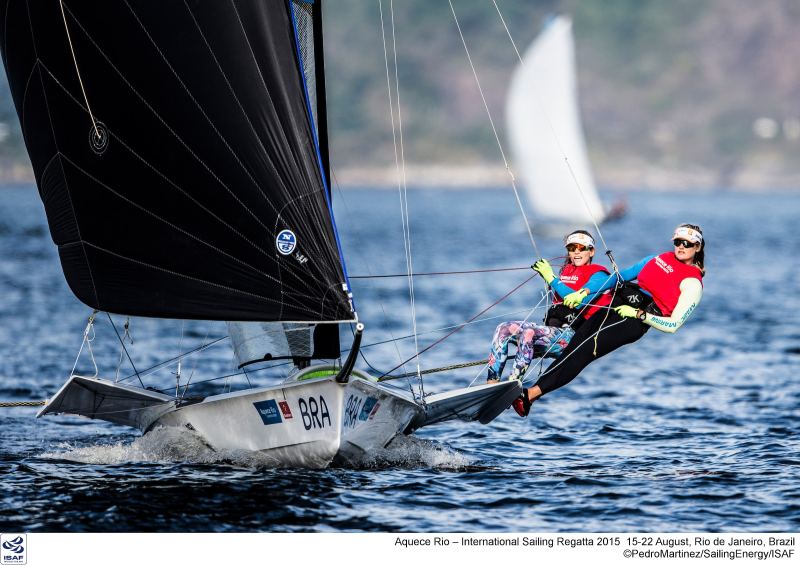 Aquece Rio International Sailing Regatta 2015 is the second sailing test event in preparation for the Rio 2016 Olympic Sailing Competition. Held out of Marina da Gloria from 15-22 August, the Olympic test event welcomes more than 330 sailors from 52 nations in Rio de Janeiro, Brazil.
Credit Pedro Martinez/Sailing Energy