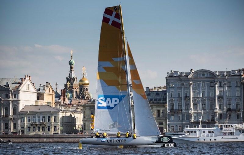 Image licensed to Lloyd Images 
The Extreme Sailing Series 2015 Act 6. St Petersburg. Russia presented by SAP