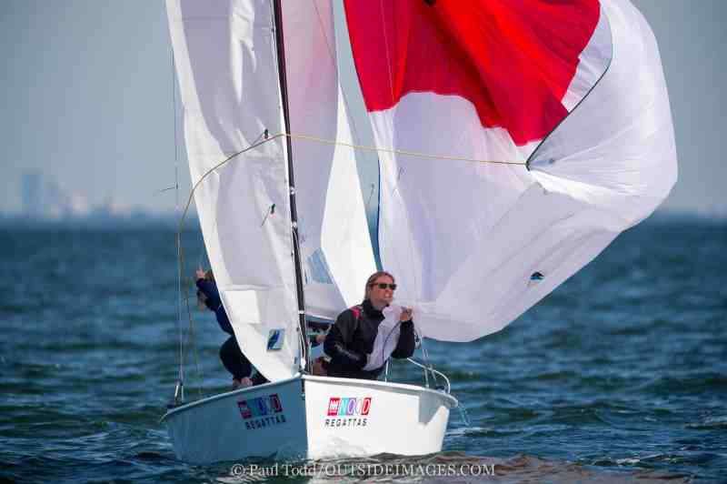 Images of the HELLY HANSEN NOOD REGATTA ST PETERSBURG. February 12 - 14, 2016 • Hosted by the St Petersburg Yacht Club. Day 3 of racing with a very light and shift breeze from the North East.©Paul Todd/OUTSIDEIMAGES.COMOUTSIDE IMAGES PHOTO AGENCY