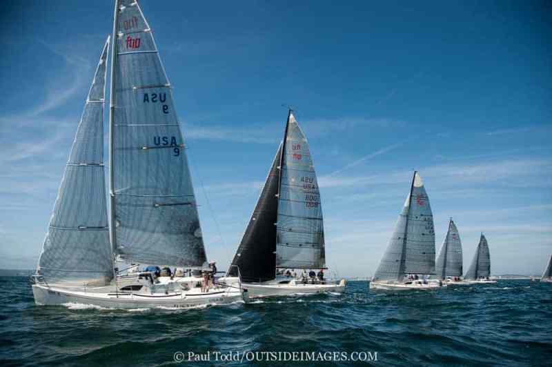 Images of the HELLY HANSEN NOOD REGATTA, March 18-20, 2016 • Hosted by the Coronado & San Diego Yacht Club. North Sails Saturday with sunny sky and a great breeze. Sailing outside the bay today saw some great class racing.©Paul Todd/OUTSIDEIMAGES.COMOUTSIDE IMAGES PHOTO AGENCY
