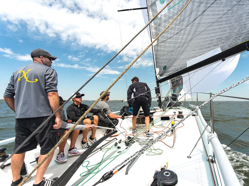 Annapolis, Maryland (USA) Stock images of sailing on the C&C 30 one-design Roxanne in 25 knots of breeze in Annapolis Harbor and sailing around the Chesapeake Bay.©Paul Todd/OUTSIDEIMAGES.COMOUTSIDE IMAGES PHOTO AGENCY