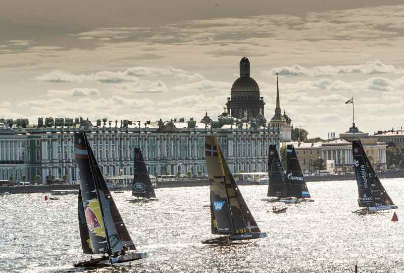 The Extreme Sailing Series 2016. Act 5. St Petersburg. Russia. .  (Photo by Lloyd Images)