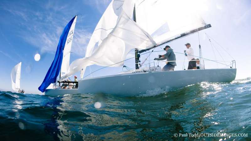 Images of the HELLY HANSEN NOOD REGATTA, March 17-19, 2017 San Diego - California• Hosted by the Coronado & San Diego Yacht Club.
Thursday is a training day out on the water inside the harbor under the Coronado bridge.
©Paul Todd/OUTSIDEIMAGES.COM
OUTSIDE IMAGES PHOTO AGENCY